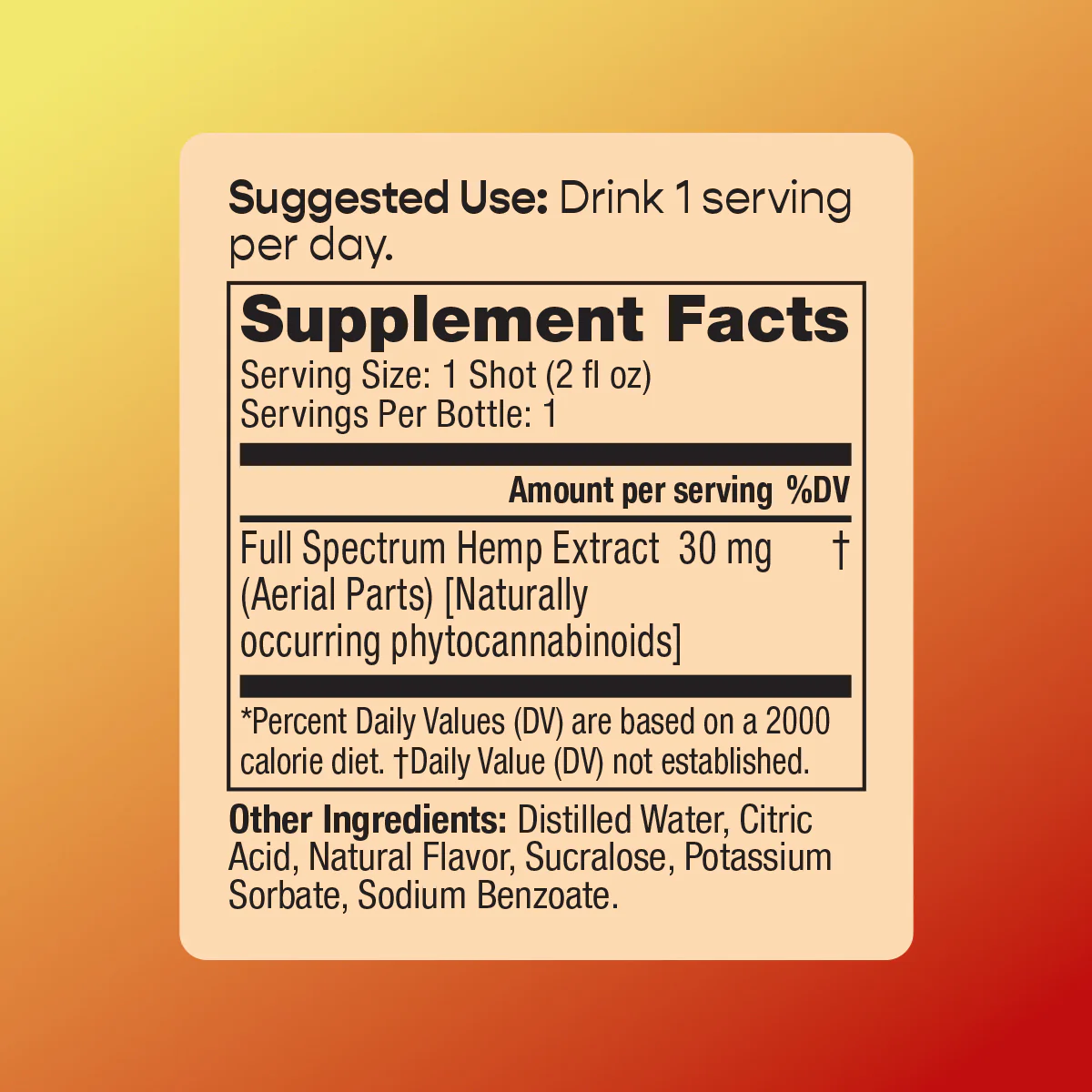 Golden Hour 30mg Shot - Image 3