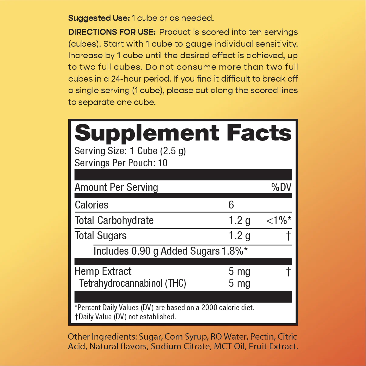 THC Gummy Bars - Mango Bliss - Image 3
